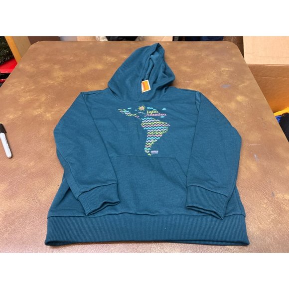 Latino Heritage Month Kids' Latin America Hooded Sweatshirt - Navy XS - Picture 3 of 8
